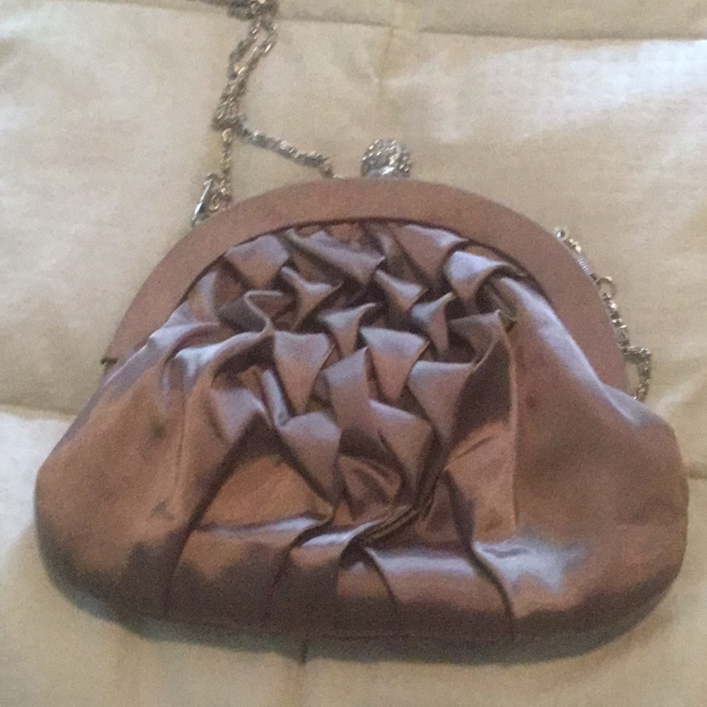 Satin evening bag